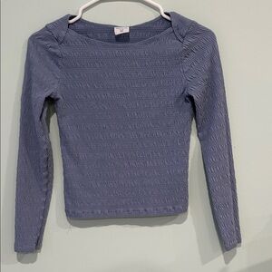 Abercrombie Kids Blue Scrunched Top, Kids Size 11/12, Cute Girls Shirt